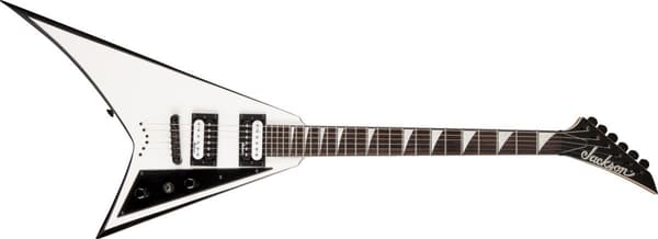Jackson JS32T Rhoads Vit med svarta kanter elgitarr
