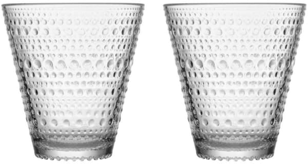 Iittala Kastehelmi dricksglas, klar, 2 st