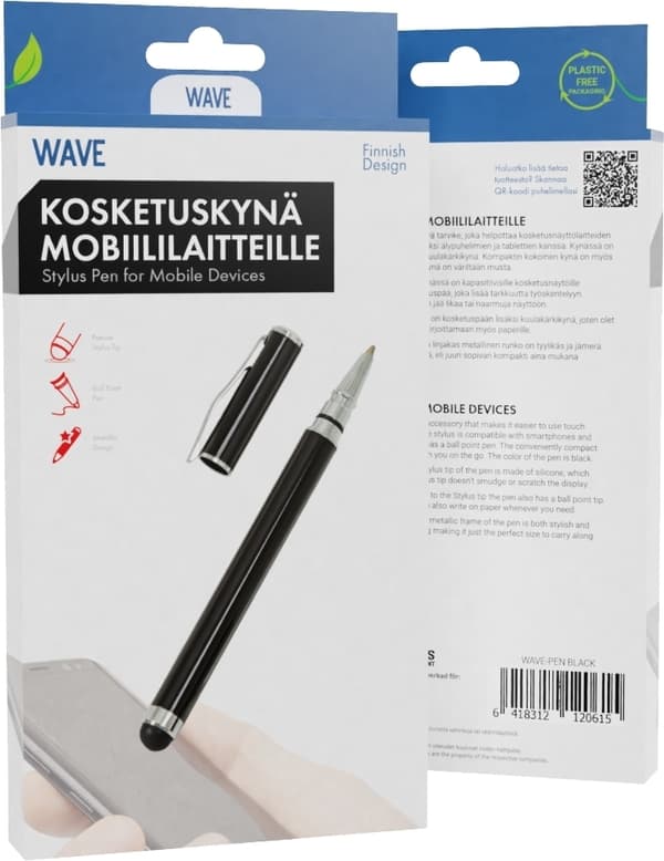 Wave pekskärmspenna, svart