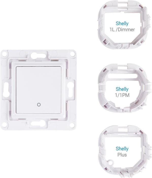 Shelly Wall Switch 1 - vægstrømafbryder, hvid
