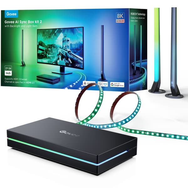 Govee AI Sync Box Kit 2 smart belysningsset, 27-34"