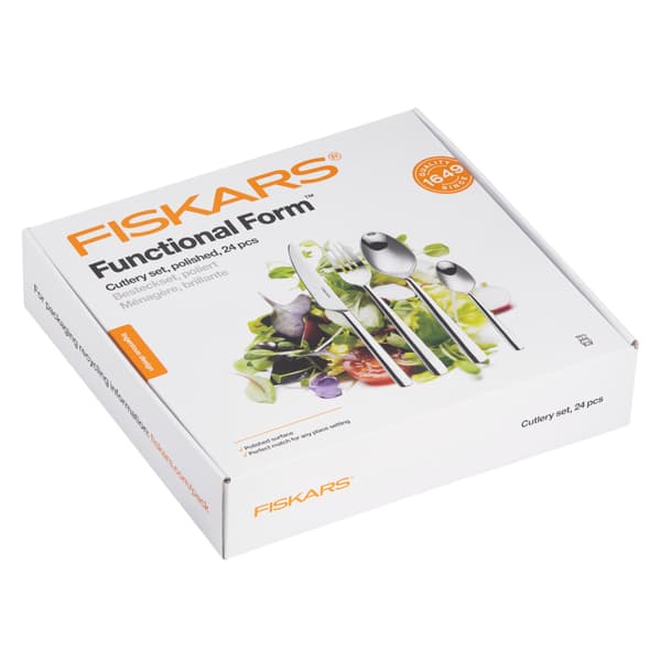 Fiskars Functional Form bestick, 24-delars presentförpackning, blank