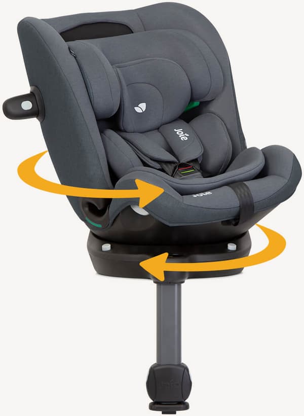 Joie i-Spin 360 Max ISOFIX bilbarnstol, 40 cm – 150 cm, Moonlight Grey