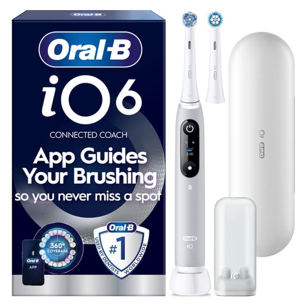 Oral-B iO6 eltandborste, grå + resefodral