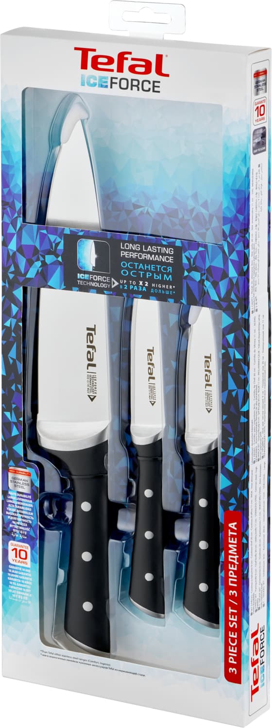 Tefal Ice Force kniv-sæt, inkl. 3 knive