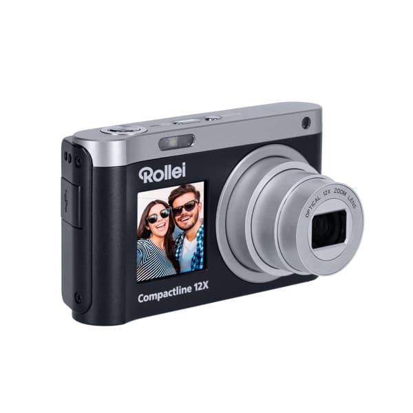 Rollei Compactline 12X digitalkamera, svart