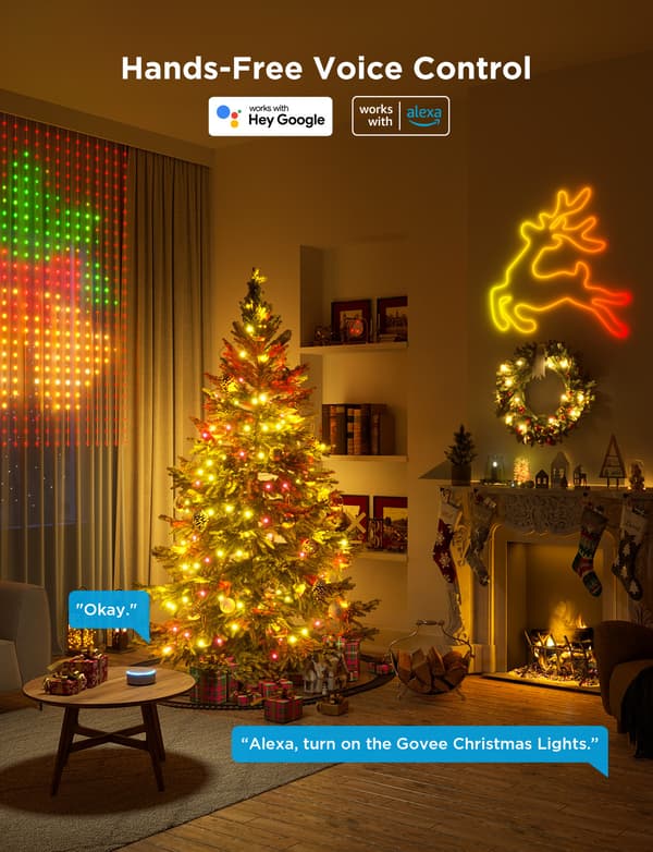 Govee Christmas String Lights 2 LED-ljusslinga, 30 m, grön