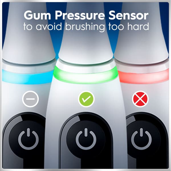 Oral-B iO6 eltandborste, vit + resefodral