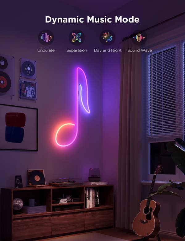 Govee Neon Rope Light 2 LED-ljusslinga, 4 m