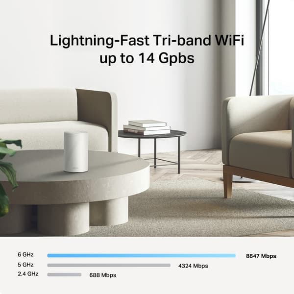 TP-Link Deco BE68 Tri-Band Mesh-system, 1 st
