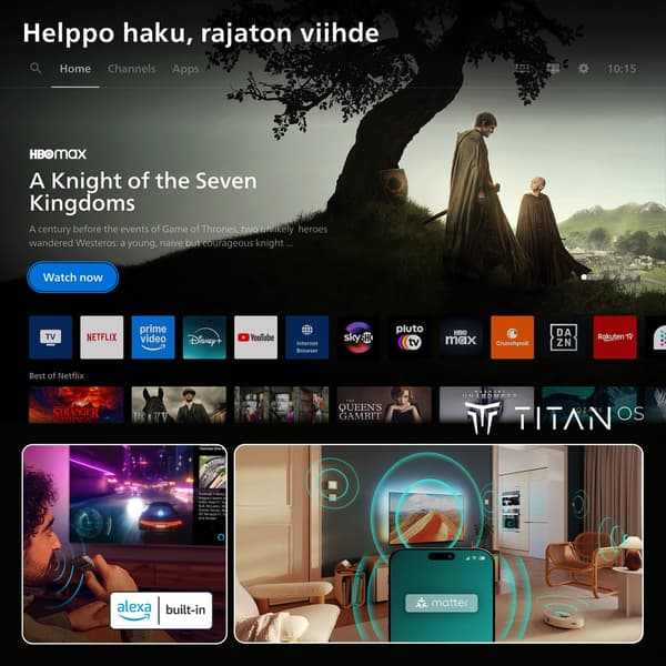 Philips 43" PQS9001 – 4K QLED Ambilight TV