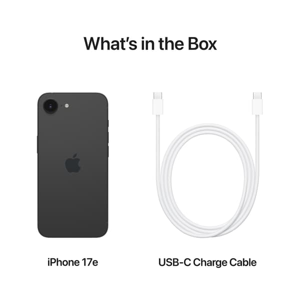 Apple iPhone 17e 512 GB telefon, svart