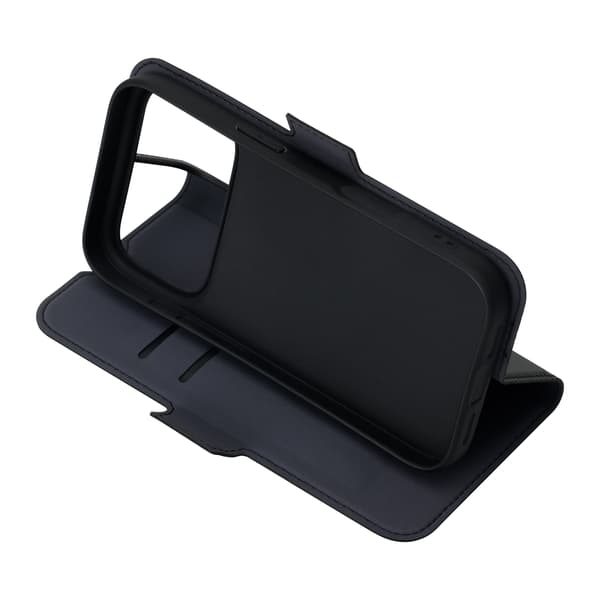 FoneKit MagSafe-kompatibelt BookCase skyddsfodral, iPhone 17 Pro, svart