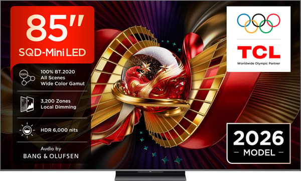 TCL 85" C8L – 4K SQD Mini-LED Google TV