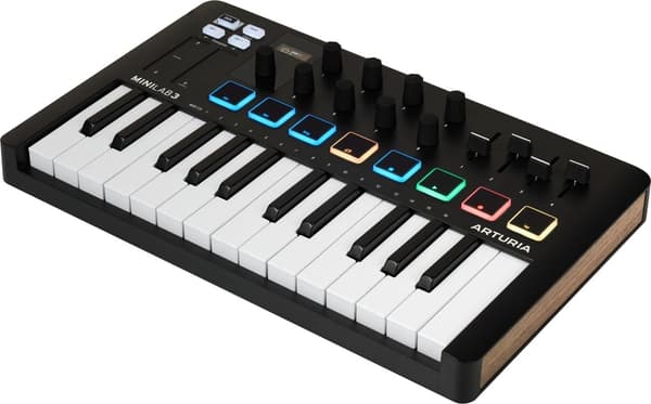 Arturia Minilab 3 -MIDI-kontroller, svart