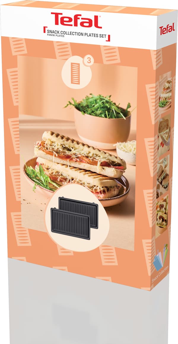 Tefal Snack Collection plattor: 3 Panini