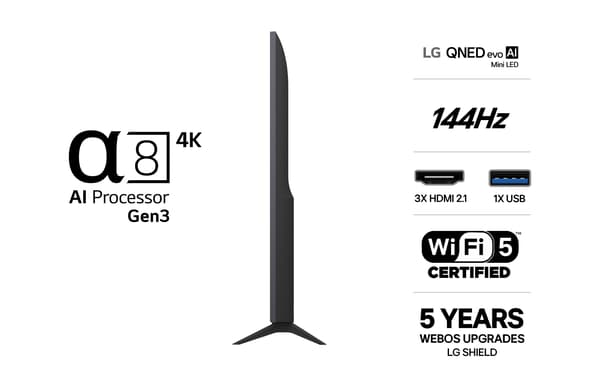 LG 75" QNED 82 – 4K Mini–LED TV (2026)