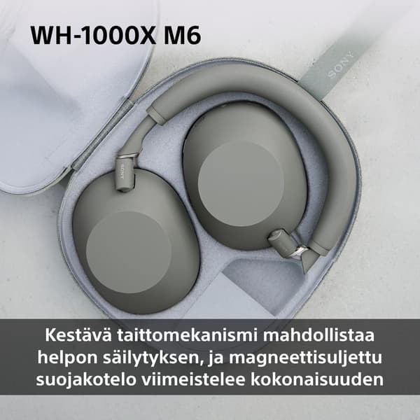 Sony WH-1000XM6 brusreducerande hörlurar, olivgrön