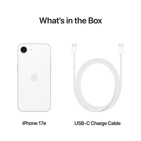 Apple iPhone 17e 512 GB telefon, vit