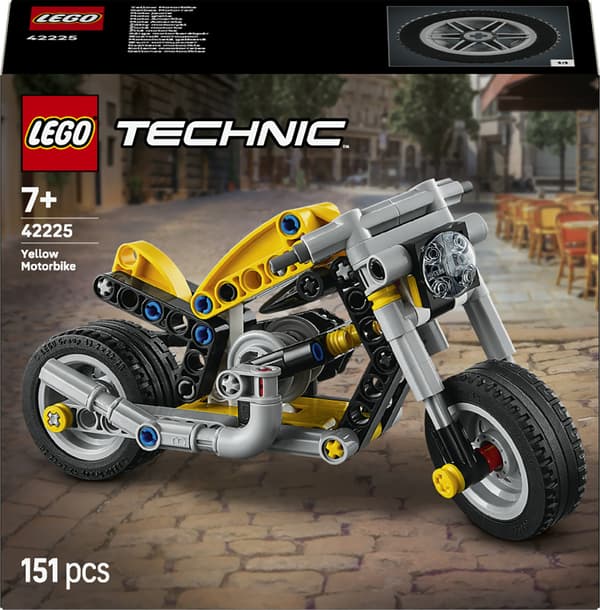 LEGO Technic 42225 Gul motorcykel