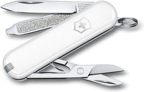 Victorinox Classic SD Falling Snow -multiverktyg, vit
