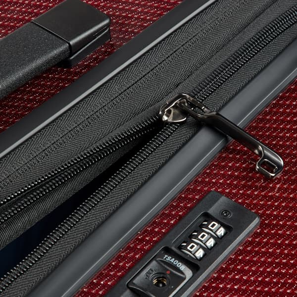 Delsey Helium Ultimate Expanderbar 76 cm resväska, röd