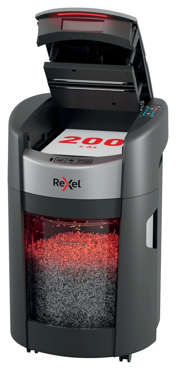 Rexel ShredMax 200M automatisk dokumentförstörare, P5