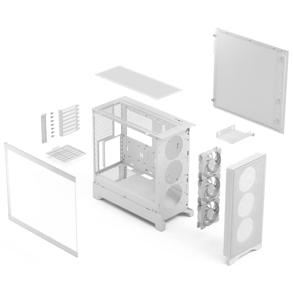 Fractal Design Pop 2 Air Vit TG RGB ATX-chassi, vit