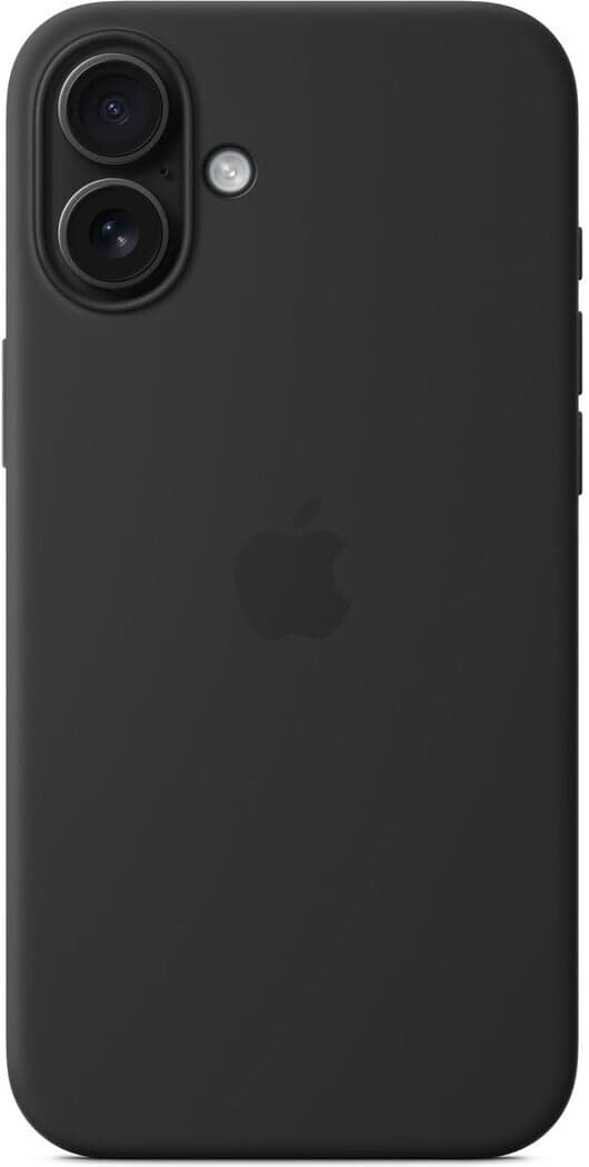 Apple iPhone 16 Plus silikonfodral med MagSafe, svart