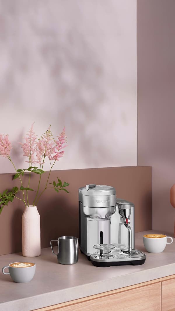 Nespresso Vertuo by Sage kapselmaskin, borstat stål