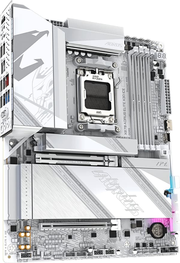 Gigabyte X870 AORUS ELITE X3D ICE ATX-moderkort