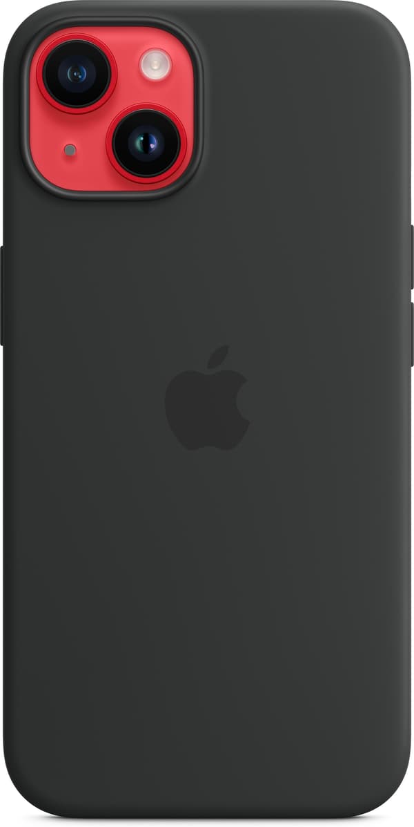 Apple iPhone 14 silikonfodral med MagSafe, midnatt