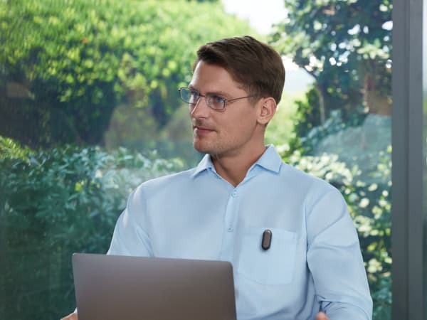 PLAUD NotePin AI ljudinspelare, grå