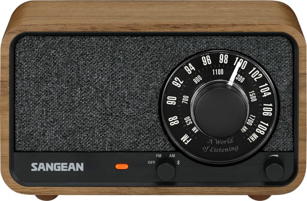 Sangean WR-8 FM-radio med Bluetooth, valnöt