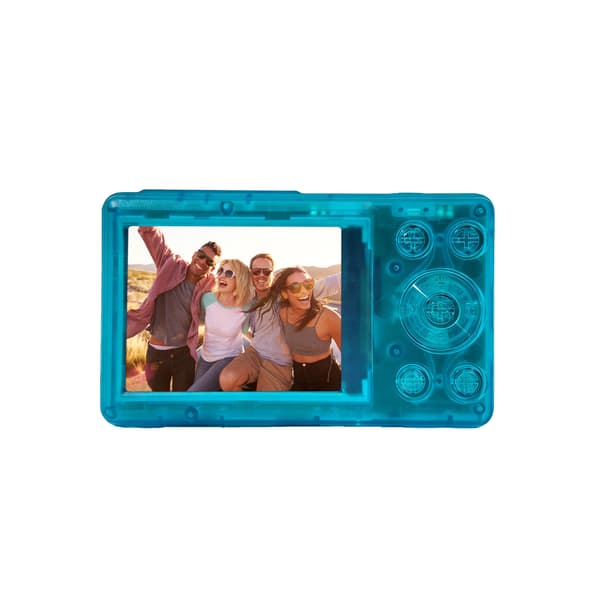 Rollei Compactline Pocket Transparent digitalkamera, blå