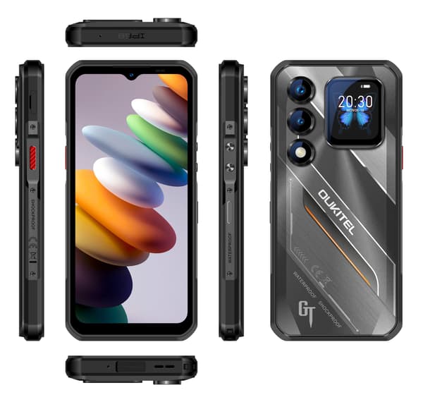 Oukitel WP66 smartphone, 12 + 512 GB, svart