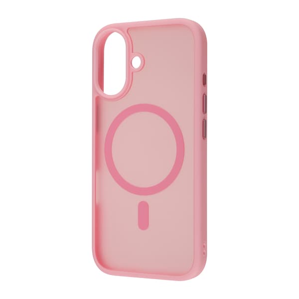 FoneKit MagSafe-kompatibelt Soft Touch skyddsfodral, iPhone 17, rosa