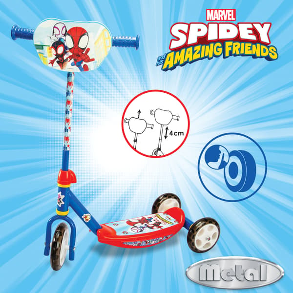 Smoby Spidey trehjulig sparkcykel