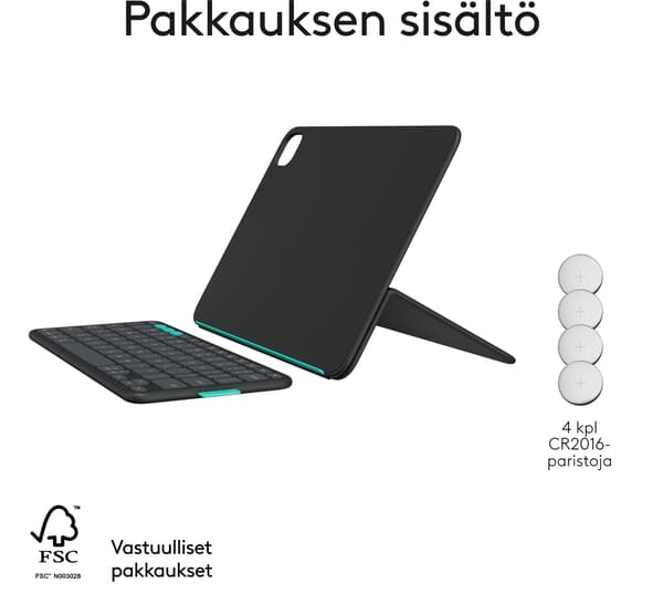 Logitech Flip Folio för 11-tums iPad Pro och iPad Air