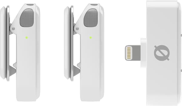 Rode Wireless Micro Lightning trådlöst mikrofonssystem, vitt