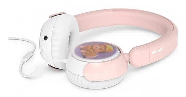 Philips TAK2000PK/00 trådbundna hörlurar för barn, rosa