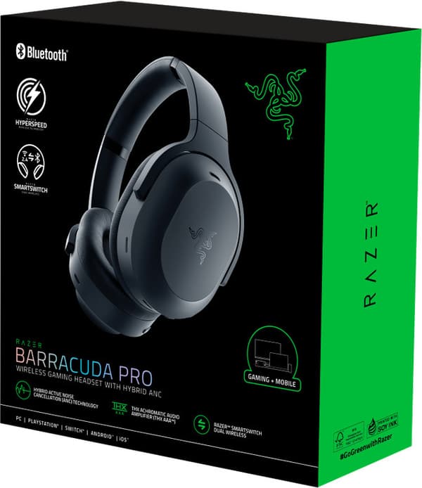 Razer Barracuda Pro trådlösa hörlurar