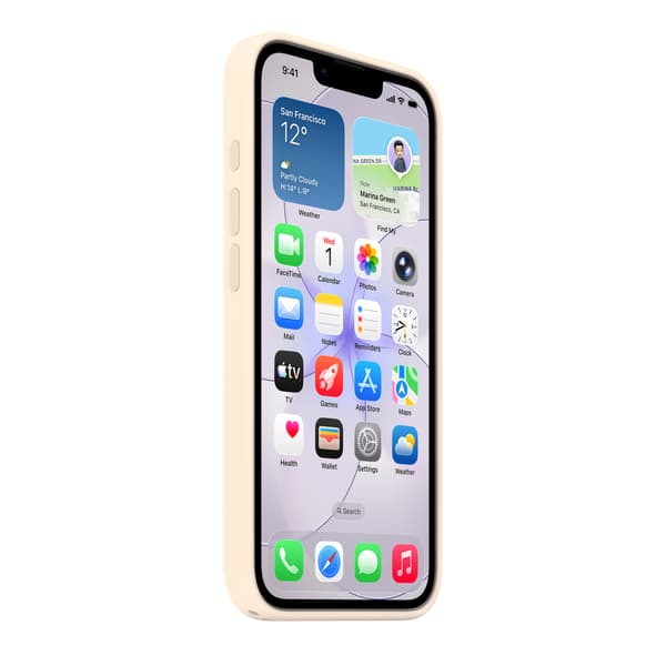 Apple iPhone 17e silikonskal, vanilj (MHWG4)