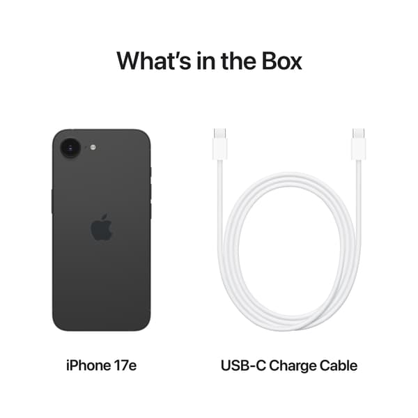 Apple iPhone 17e 512 GB telefon, svart