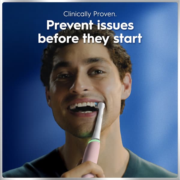Oral-B iO6 eltandborste, rosa + resefodral