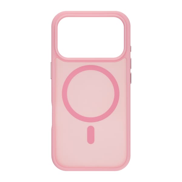 FoneKit MagSafe-kompatibelt Soft Touch skyddsfodral, iPhone 17 Pro Max, rosa