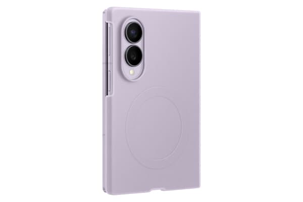 Samsung Galaxy Fold8 Silikon Magnet Qi2 skyddsfodral, lavendel