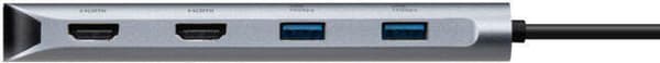 Targus USB-C Dual Video 140W Pass-Thru-docka / USB-hubb