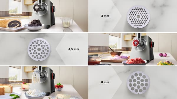 Bosch Serie 8 MFWS835M köttkvarn, stål