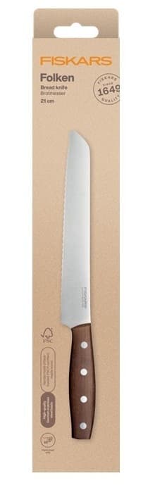 Fiskars Folken Brödkniv, 21 cm